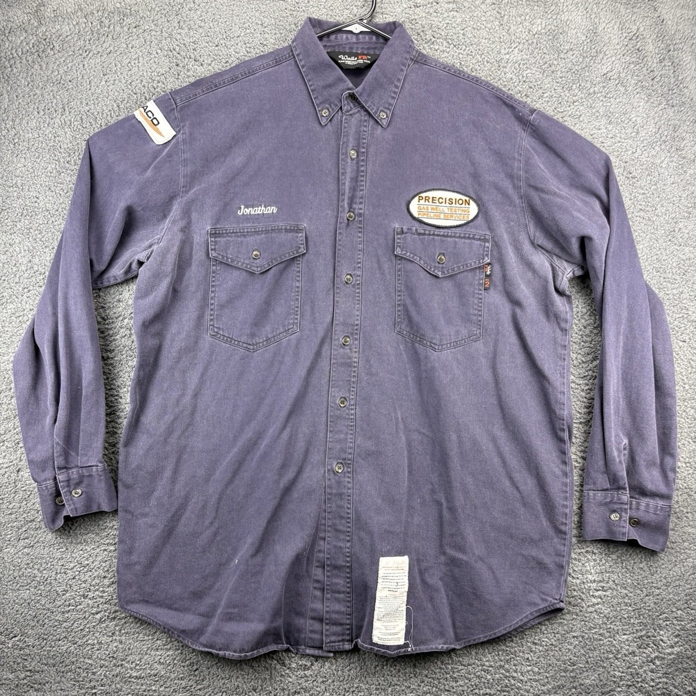 Walls FR Shirt‎ Men XLT Tall Flame Resistant ATPV 9.6 Gas Pipeline Services Work
